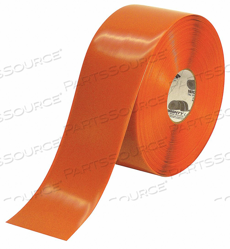 E3477 INDUSTRIAL FLOOR TAPE ROLL ORANGE VINYL by Mighty Line E3477 INDUSTRIAL FLOOR TAPE ROLL ORANGE VINYL by Mighty Line