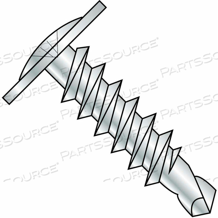#8 X 1/2 PHILLIPS MODIFIED TRUSS HEAD SELF DRILLING SCEW FULL THREAD ZINC BAKE - PKG OF 5000 by Kanebridge Corporation