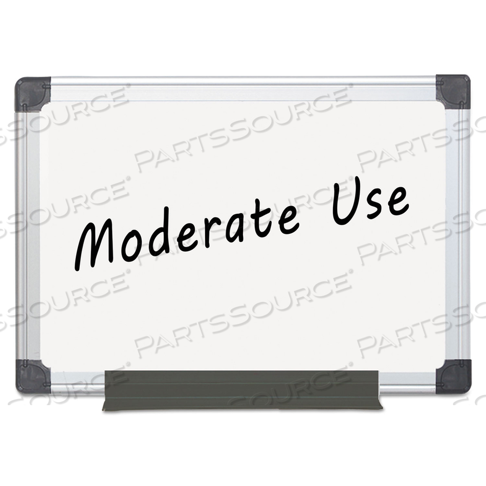 VALUE MELAMINE DRY ERASE BOARD, 18 X 24, WHITE, ALUMINUM FRAME by MasterVision