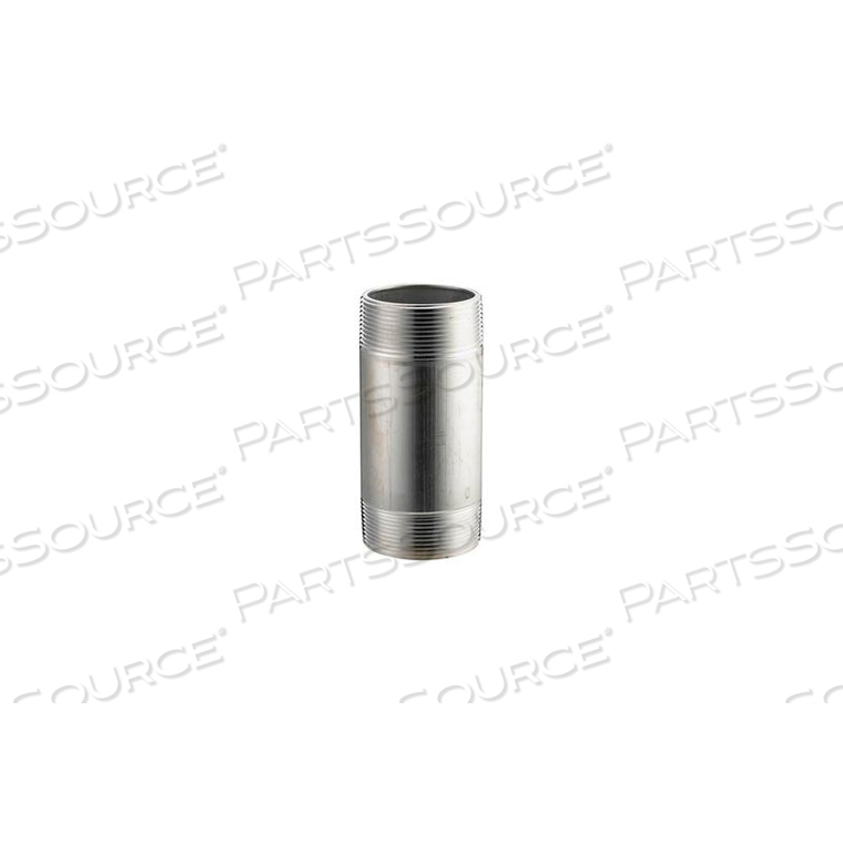 ALUMINUM SCHEDULE 40 PIPE NIPPLE 4 X 4 NPT MALE 