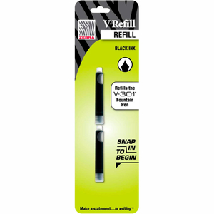 Refill for Parker Retractable Gel Ink Roller Ball Pens, Medium Conical Tip,  Black Ink, 2/Pack