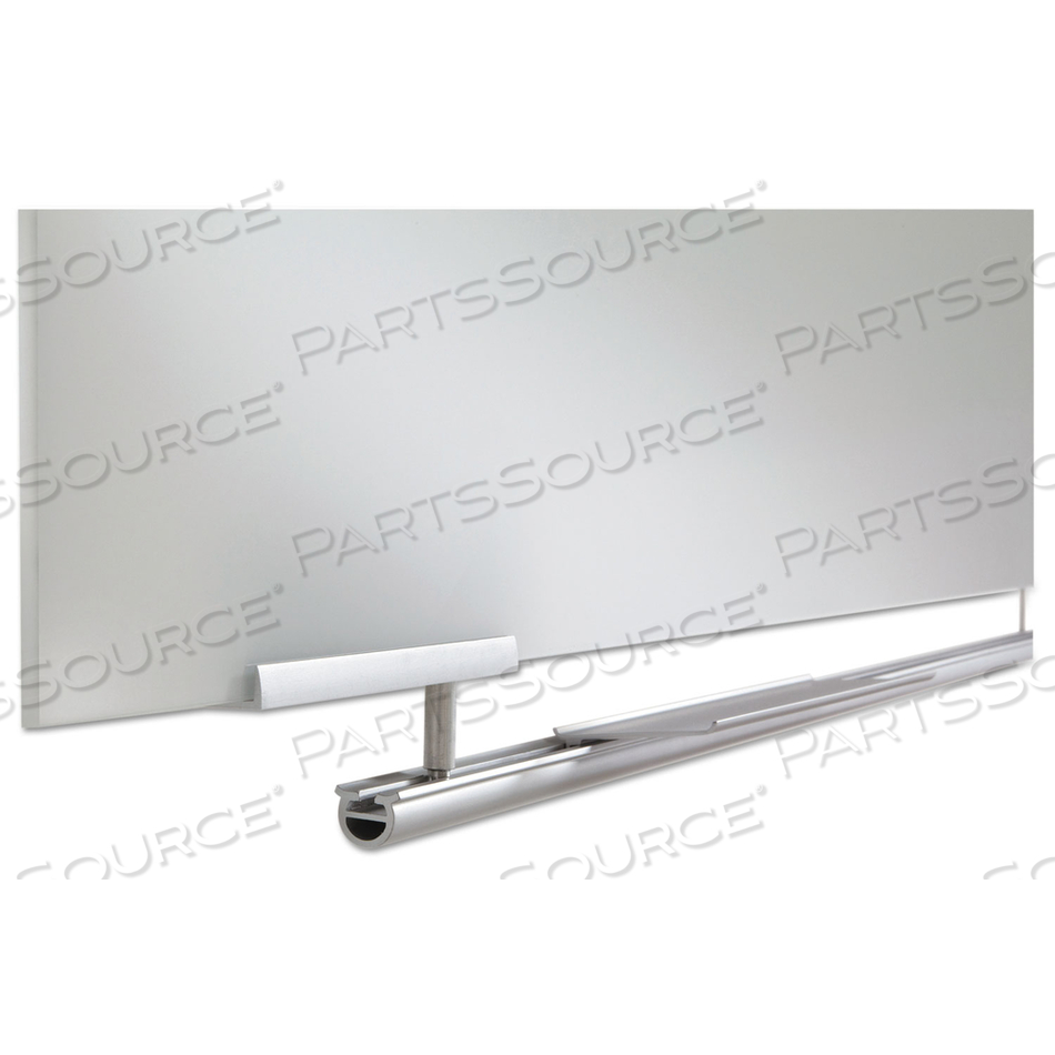CLARITY GLASS DRY ERASE BOARD WITH ALUMINUM TRIM, FRAMELESS, 60 X 36 by Iceberg Enterprises
