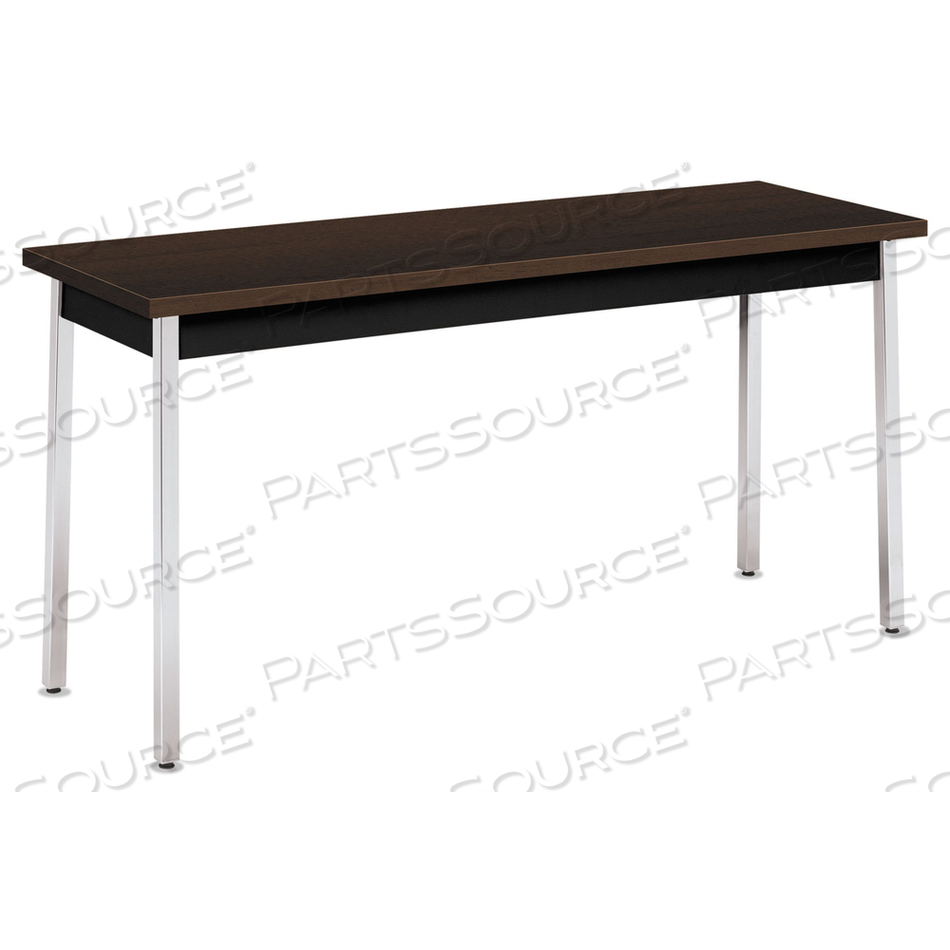 UTILITY TABLE, RECTANGULAR, 60W X 20D X 29H, MOCHA/BLACK 