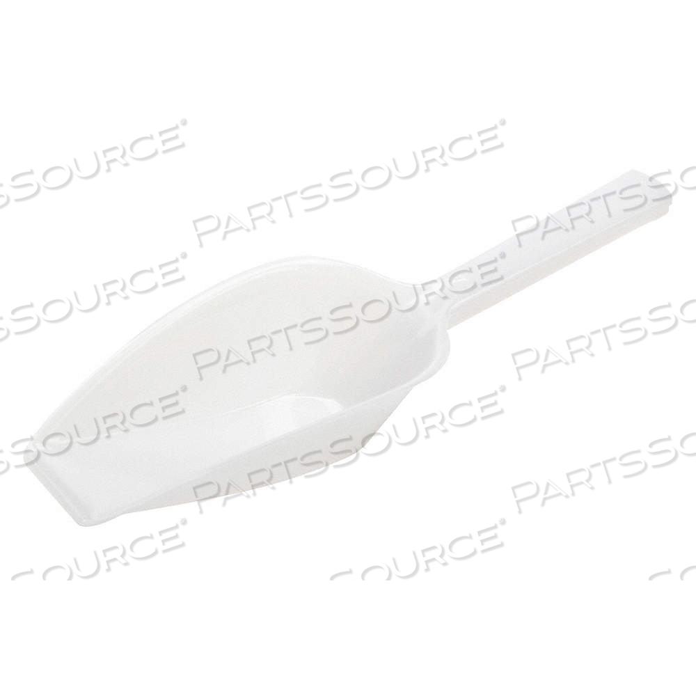 SCOOP, NON-STERILE, HDPE, 65 ML CAPACITY - ML, 2 1/4 FL OZ CAPACITY - OZ, 18.42 CM OVERALL LG, WHITE by Approved Vendor