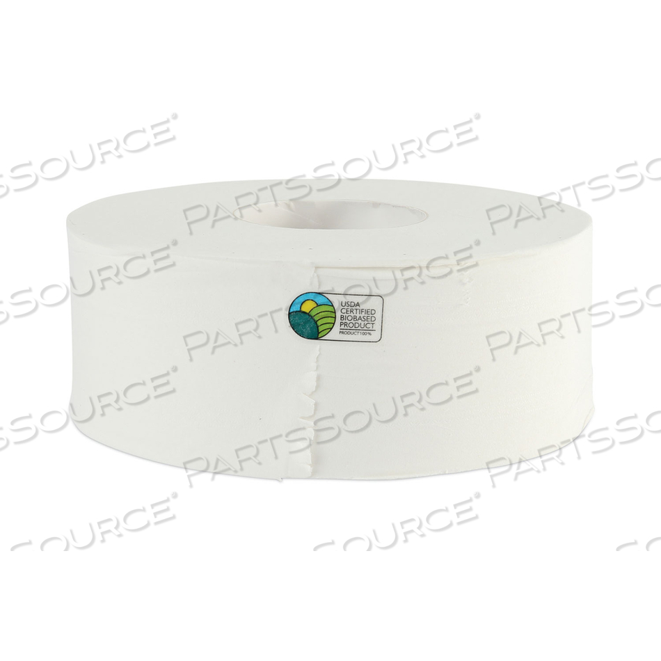 JRT BATH TISSUE, JUMBO, SEPTIC SAFE, 2-PLY, WHITE, 3.5" X 1,000 FT/CARTON by Boardwalk