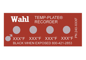 NON-REV TEMP INDICATOR MYLAR PK10 by Wahl