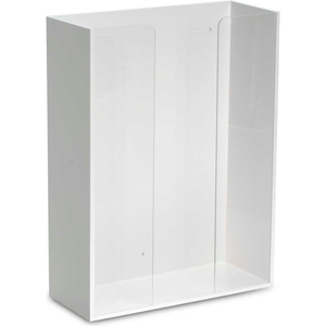 TRIPLE TOP LOADING GLOVE BOX HOLDER WITH MAGNET MOUNT, 12"W X 5"D X 15"H, WHITE/CLEAR by TrippNT, Inc