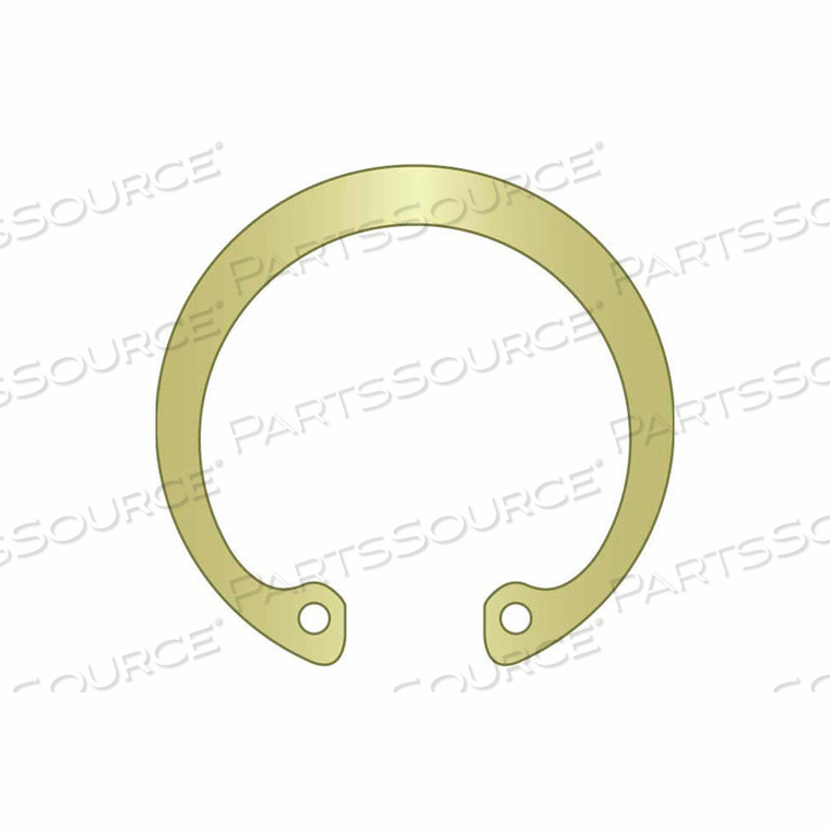 2-3/8" INTERNAL HOUSING RING - STAMPED - SPRING STEEL - ZINC YELLOW - USA 