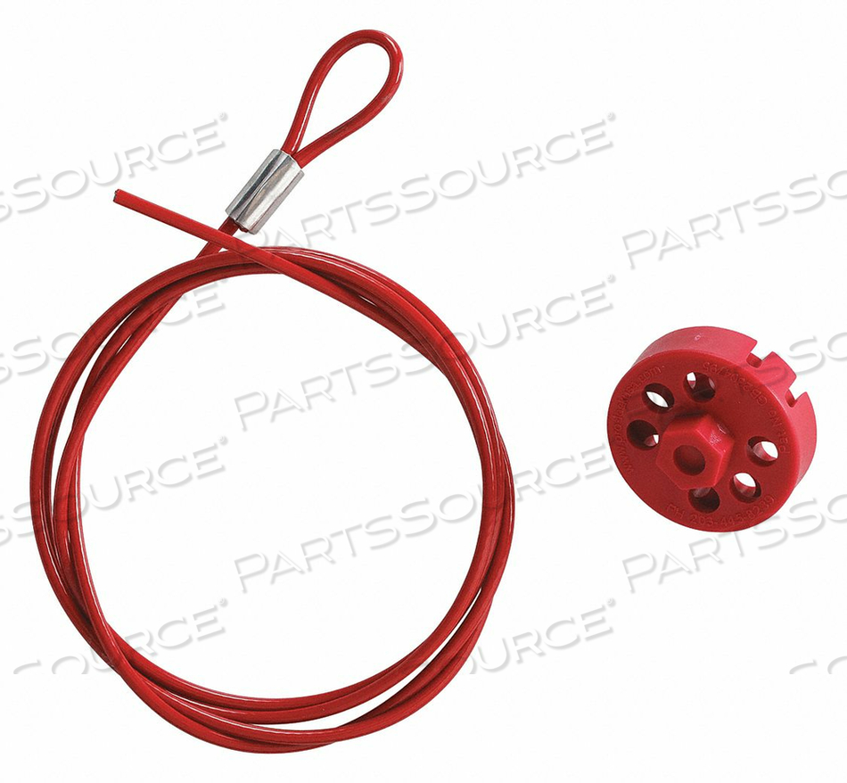 CABLE LOCKOUT RED 5 FT L CABLE by Brady Americas