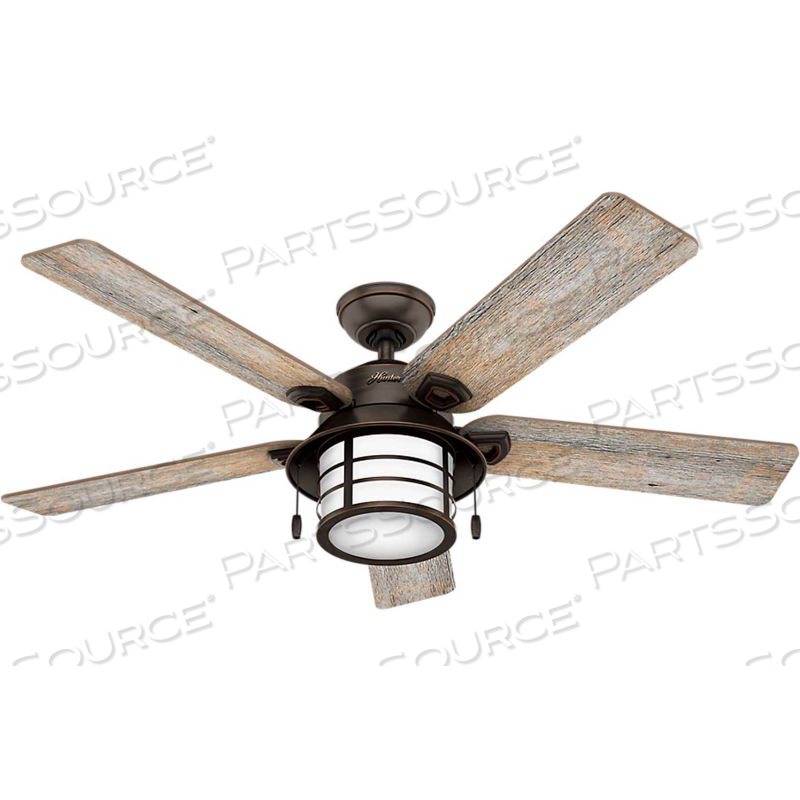 54" KEY BISCAYNE CEILING FAN WITH LIGHT - ONYX BENGAL by Hunter Fan Co. / Casablanca Fand Co. 54" KEY BISCAYNE CEILING FAN WITH LIGHT - ONYX BENGAL by Hunter Fan Co. / Casablanca Fand Co.