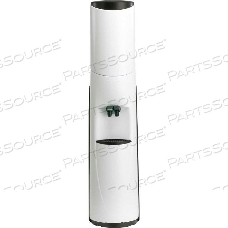 AQUAVERVE PACIFIK MODEL COMMERCIAL ROOM TEMP/COLD BOTTLED WATER COOLER - WHITE W/ BLACK TRIM 