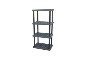 PLASTIC SHELVING OPEN 75 H 4 SHELF by SPC Industrial