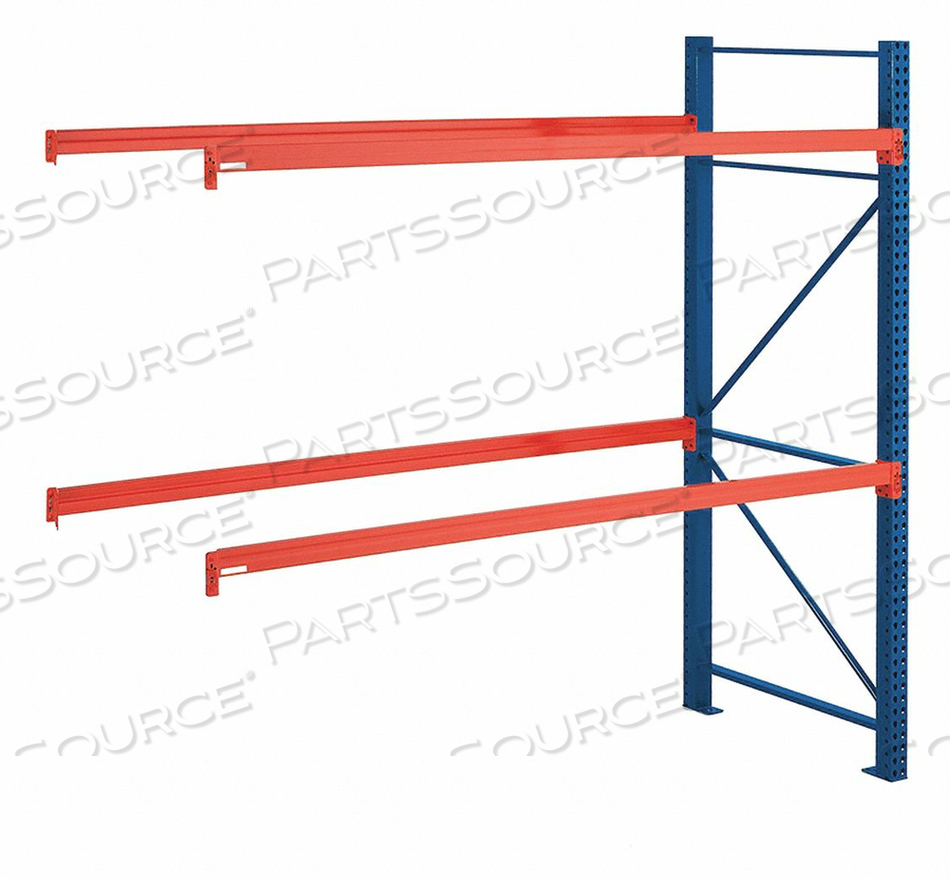 SK2000 PALLET RACK 108"X42"X96" ADD-ON UNIT - BLUE/ORANGE - 5480 LBS. CAP. by Steel King