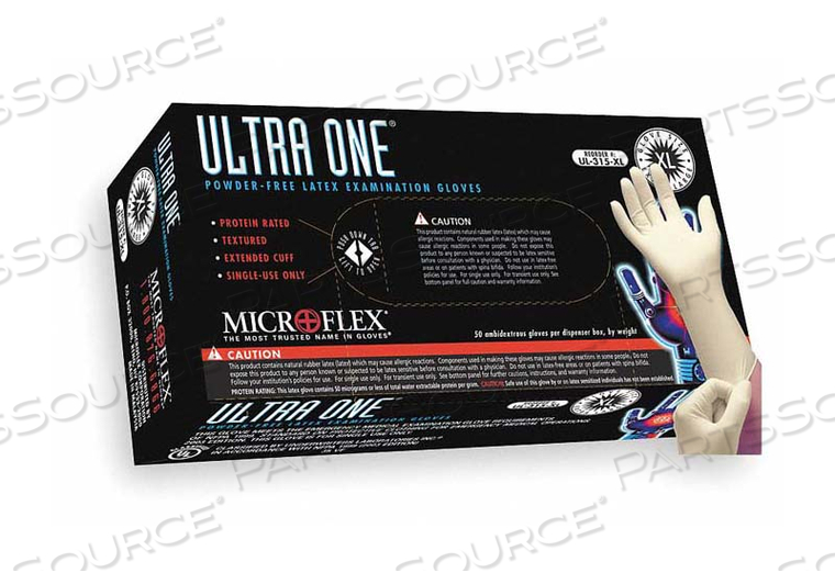 D1833 DISPOSABLE GLOVES RUBBER LATEX M PK50 by Microflex D1833 DISPOSABLE GLOVES RUBBER LATEX M PK50 by Microflex