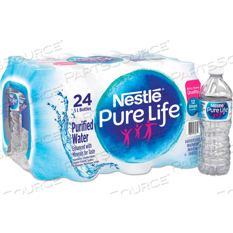 NESTLΘ PURE LIFE PURIFIED WATER, 16.9 OZ BOTTLE, 24/CARTON 