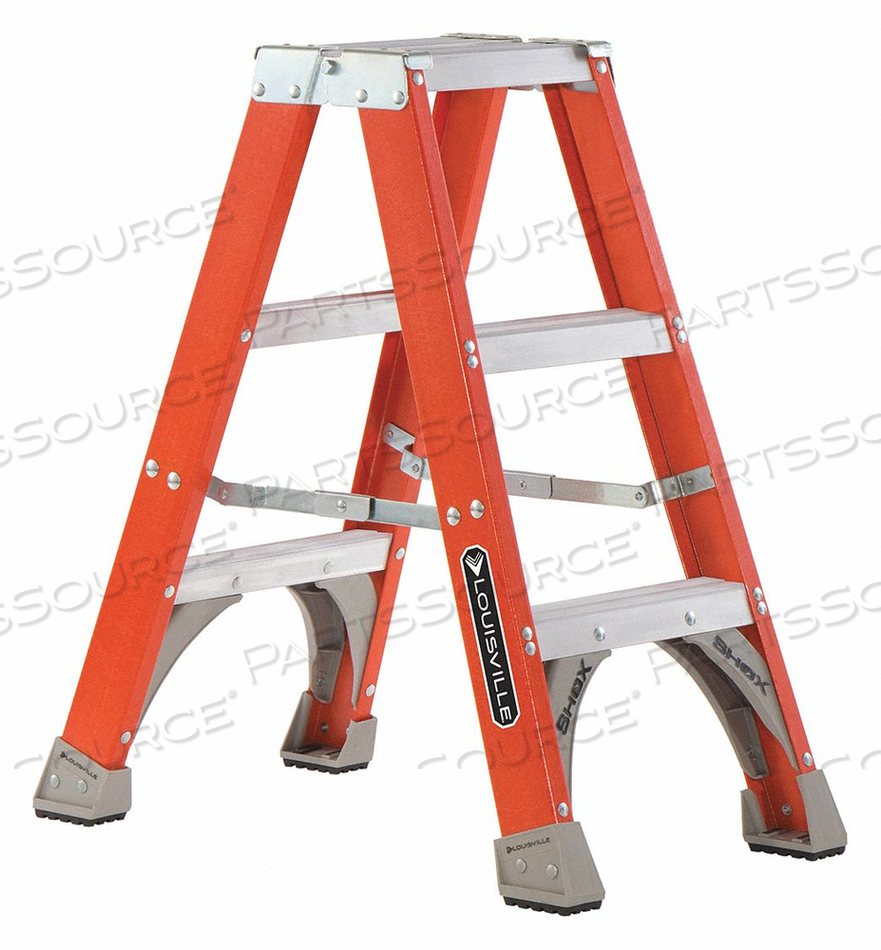 TWIN STEPLADDER 3 FT. FIBERGLASS 300 LB. by Louisville