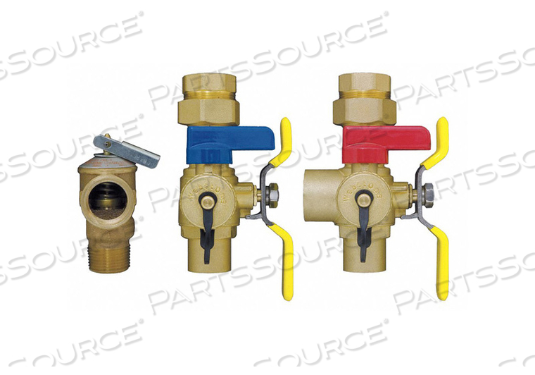 TANKLESS WATER HEATER VALVE 1 IN. BRASS by Webstone TANKLESS WATER HEATER VALVE 1 IN. BRASS by Webstone