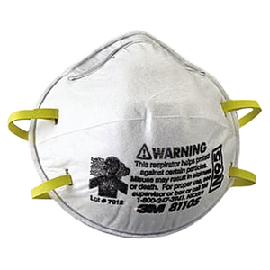 N95 PARTICULATE RESPIRATOR, HALF FACEPIECE, TWO FIXED STRAPS, NON-OIL PARTICLES, WHITE by 3M Consumer N95 PARTICULATE RESPIRATOR, HALF FACEPIECE, TWO FIXED STRAPS, NON-OIL PARTICLES, WHITE by 3M Consumer