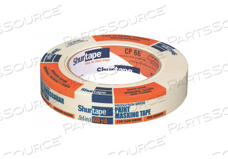 MASKING TAPE PAPER TAN 24MM by Shurtape