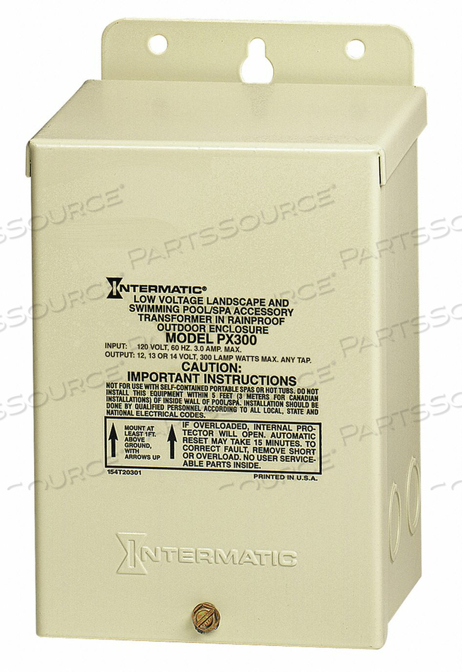 TRANSFORMER 1 PHASE 300VA 12V OUT by Intermatic TRANSFORMER 1 PHASE 300VA 12V OUT by Intermatic
