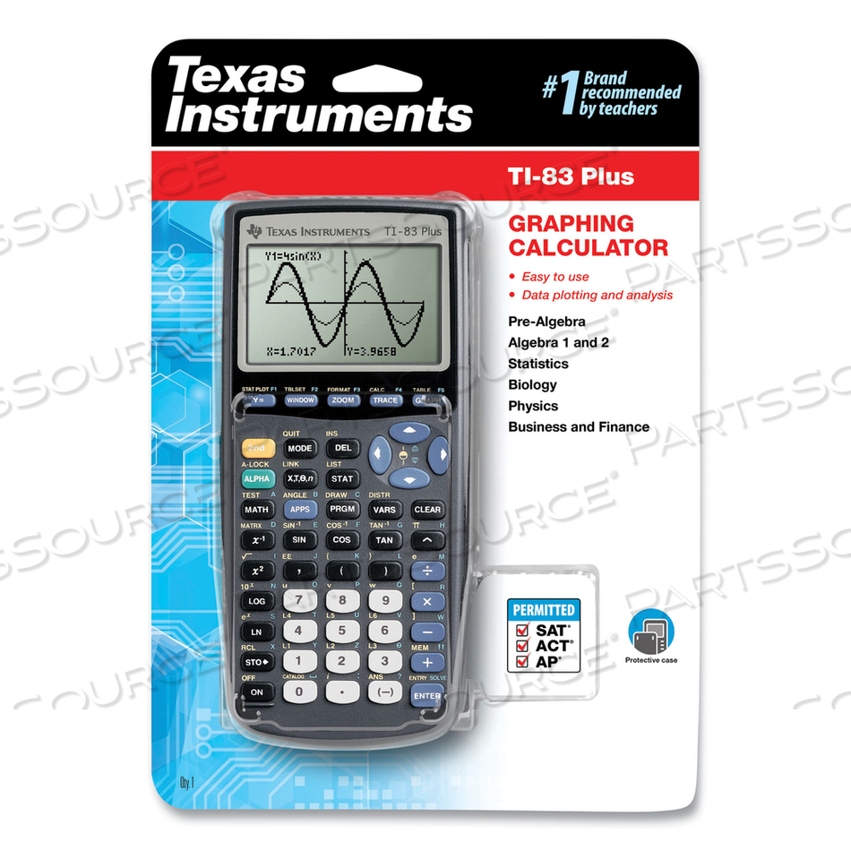 TI-83PLUS PROGRAMMABLE GRAPHING CALCULATOR, 10-DIGIT LCD by Texas Instruments TI-83PLUS PROGRAMMABLE GRAPHING CALCULATOR, 10-DIGIT LCD by Texas Instruments