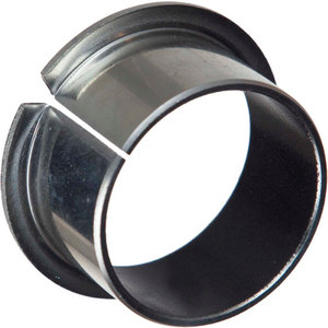 TU FLANGE BEARING, STEEL-BACKED PTFE LINED, 1"ID X 1-1/8"OD X 1"L by Isostatic Industries