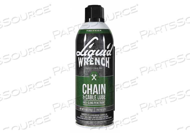 CHAIN CABLE AND WIRE ROPE LUBRICANT by Liquid Wrench CHAIN CABLE AND WIRE ROPE LUBRICANT by Liquid Wrench