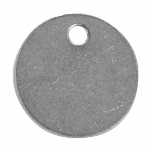 BLANK TAG ROUND STEEL PK25 by C.H. Hanson