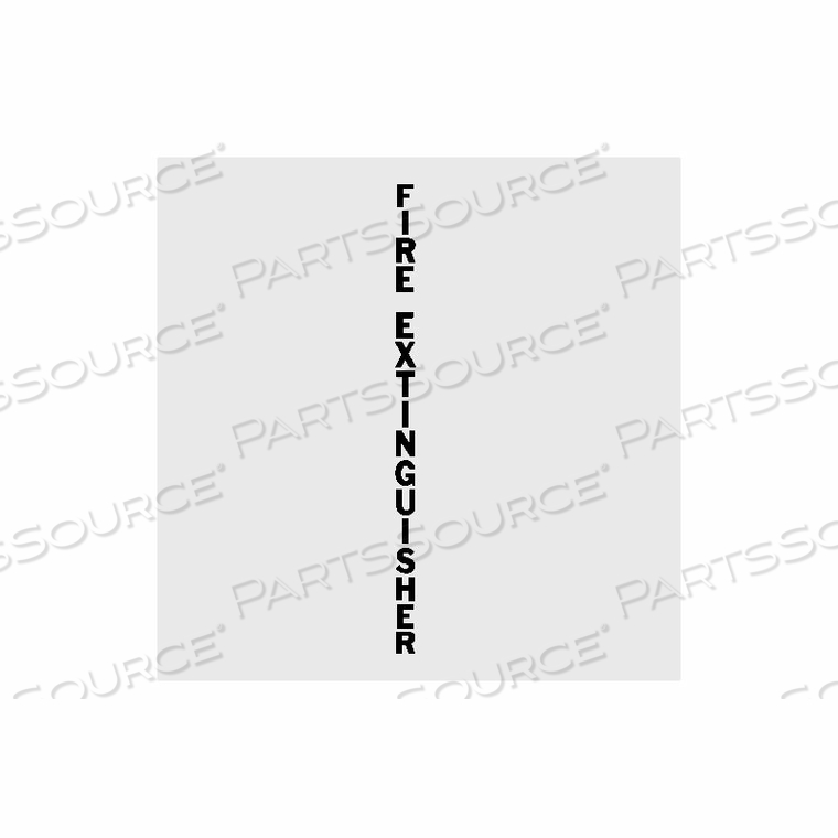 VERTICAL DIE CUT FE LETTERS, BLACK by Activar Construction Products Group