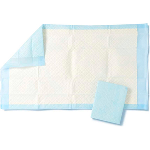 DISPOSABLE FLUFF AND POLYMER BREATHABLE UNDERPADS, 20-1/2" X 36", BLUE, 50/CASE by Medline Industries, Inc.