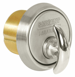 MORTISE CYLINDER SATIN CHROME GRADE 1 by Sargent