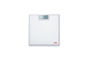 DIGITAL FLAT SCALE FOR INDIVIDUAL PATIENT USE, WHITE MAT, 330 LB/150 KG, DIGITAL DISPLAY by Seca Corp.