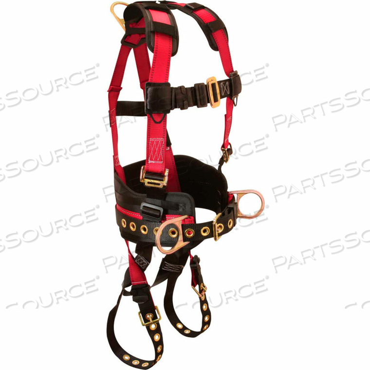 TRADESMAN PLUS 3D CONSTRUCTION BELTED FULL BODY HARNESS, DUAL-SIZE SMALL 