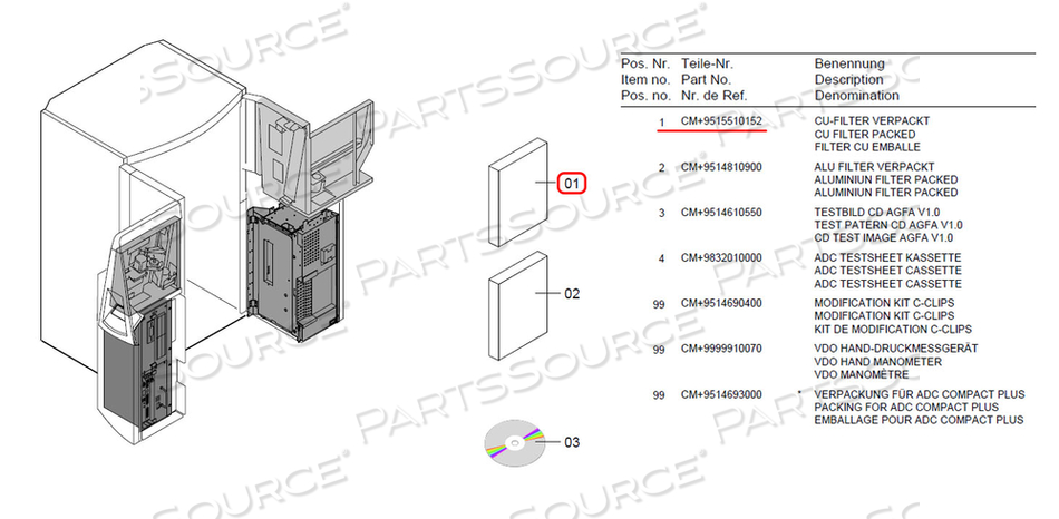 FILTER, COPPER by Agfa HealthCare