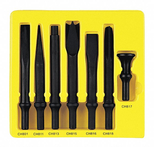 HEAVY DUTY CHISEL SET 7PCS. by Grey Pneumatic