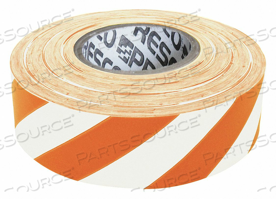 FLAGGING TAPE WH/ORNG 300FT X 1-3/16 IN by Presco FLAGGING TAPE WH/ORNG 300FT X 1-3/16 IN by Presco