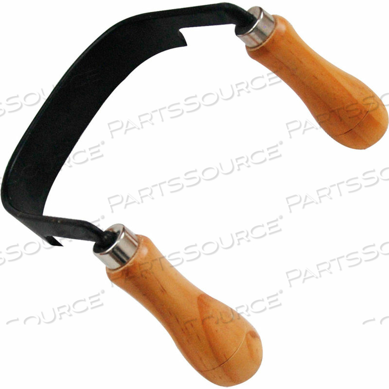 DRAW SHAVE - CURVED 8" STEEL BLADE WITH WOOD HANDLES by Timber Tuff Tools