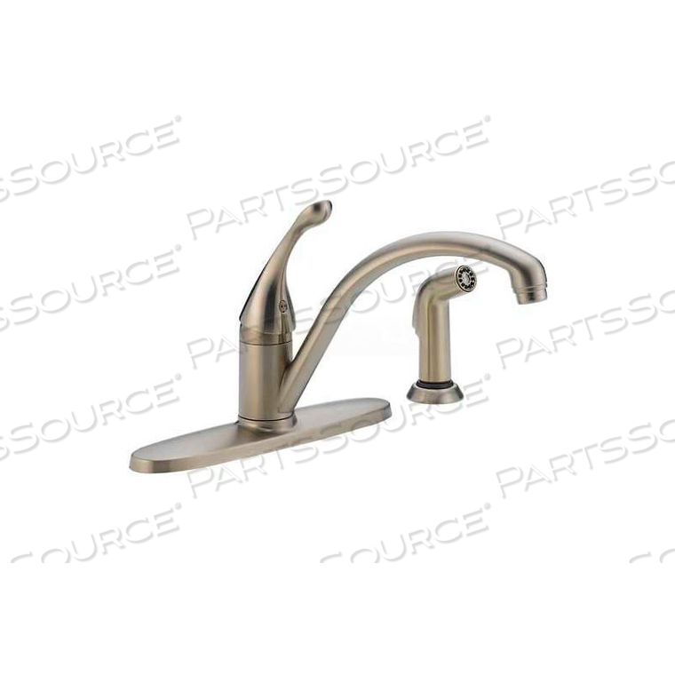 CLASSIC SINGLE HANDLE KITCHEN FAUCET W/SPRAY, STAINLESS 