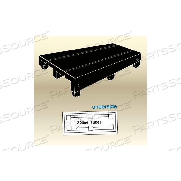 DISPLAY BASE WITH CASTERS 48"W X 24"D X 6"H 