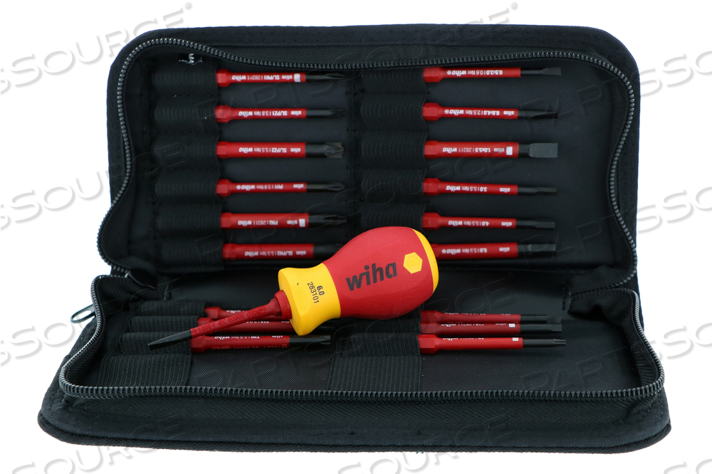 20 PIECE INSULATED SOFTFINISH SLIMLINE BLADE SET by Wiha Tools