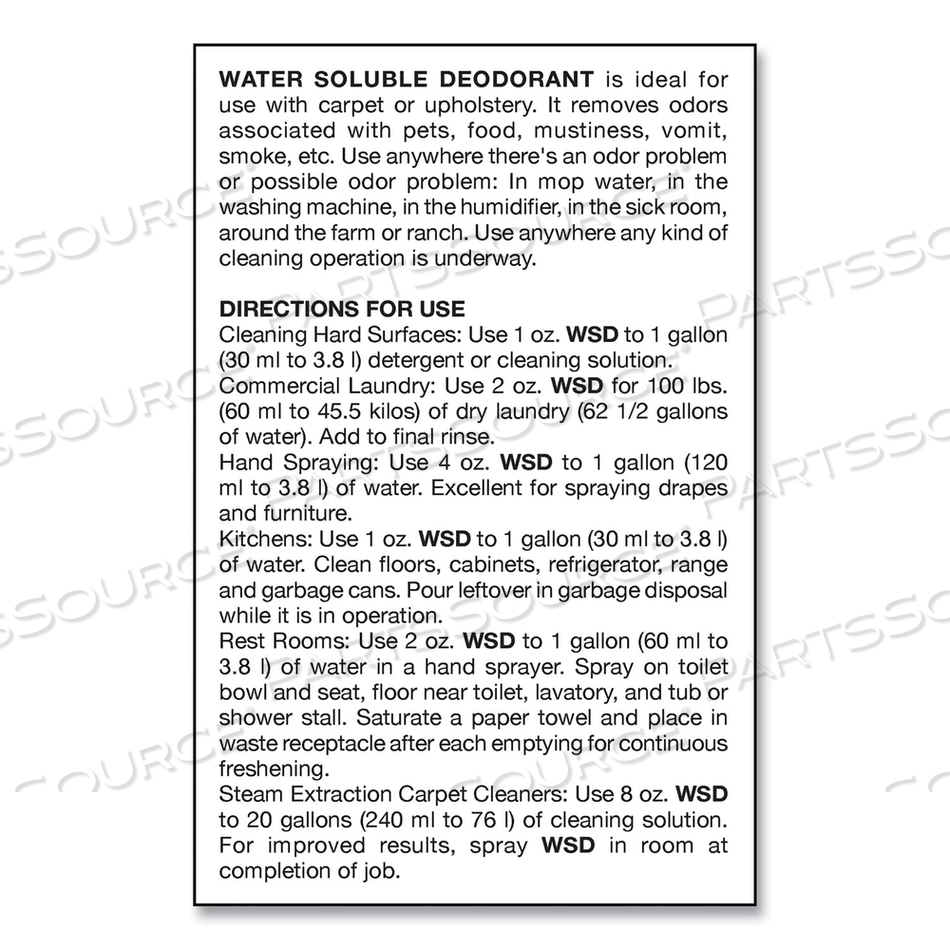 WATER-SOLUBLE DEODORANT, MOUNTAIN AIR, 32 OZ BOTTLE by Big D