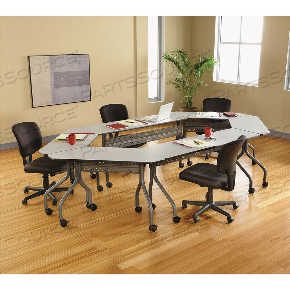 MOBILE TABLE RECTANGLE GRAY 60 W by Iceberg Enterprises