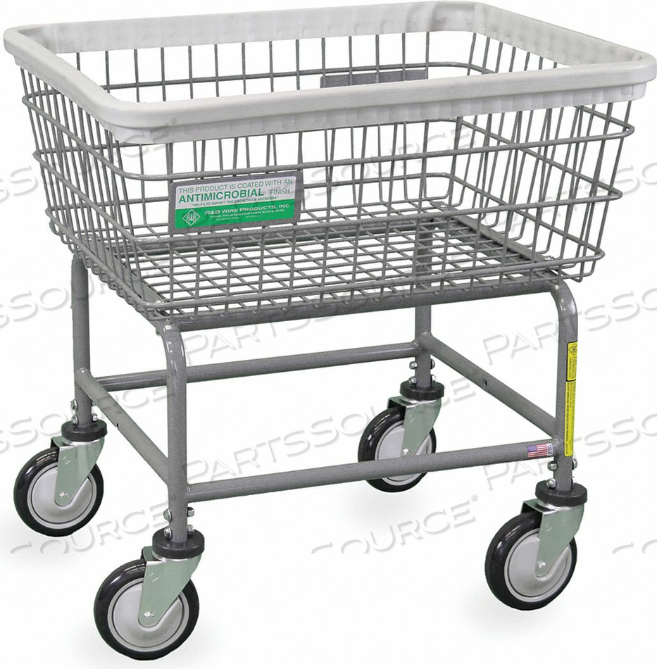 WIRE LAUNDRY CART 600 LB LD CAP. GRAY by R&B Wire Products, Inc. WIRE LAUNDRY CART 600 LB LD CAP. GRAY by R&B Wire Products, Inc.