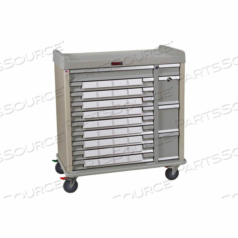STANDARD LINE MED-BIN MEDICATION CART 34 PATIENT BIN DRAWERS, SAND - SL36BIN5 by Harloff Company, The