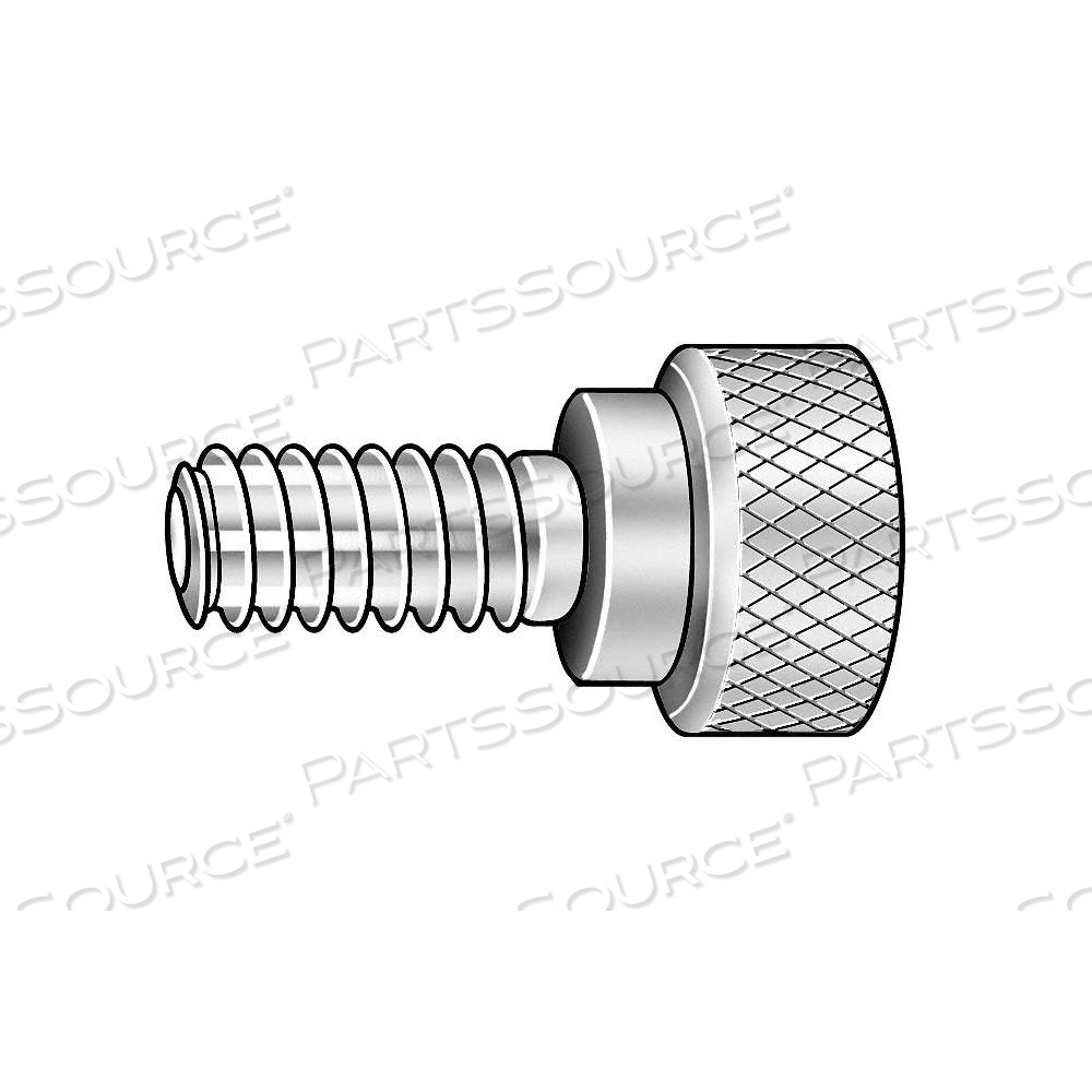 THUMB SCREW, #6-32 THREAD SIZE, KNURLED, 18-8 STAINLESS STEEL, PLAIN, 0.219 IN MAX HEAD HT by Approved Vendor THUMB SCREW, #6-32 THREAD SIZE, KNURLED, 18-8 STAINLESS STEEL, PLAIN, 0.219 IN MAX HEAD HT by Approved Vendor