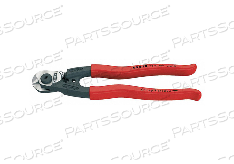 WIRE ROPE CUTTER CENTER CUT 7-1/2 IN by Knipex WIRE ROPE CUTTER CENTER CUT 7-1/2 IN by Knipex