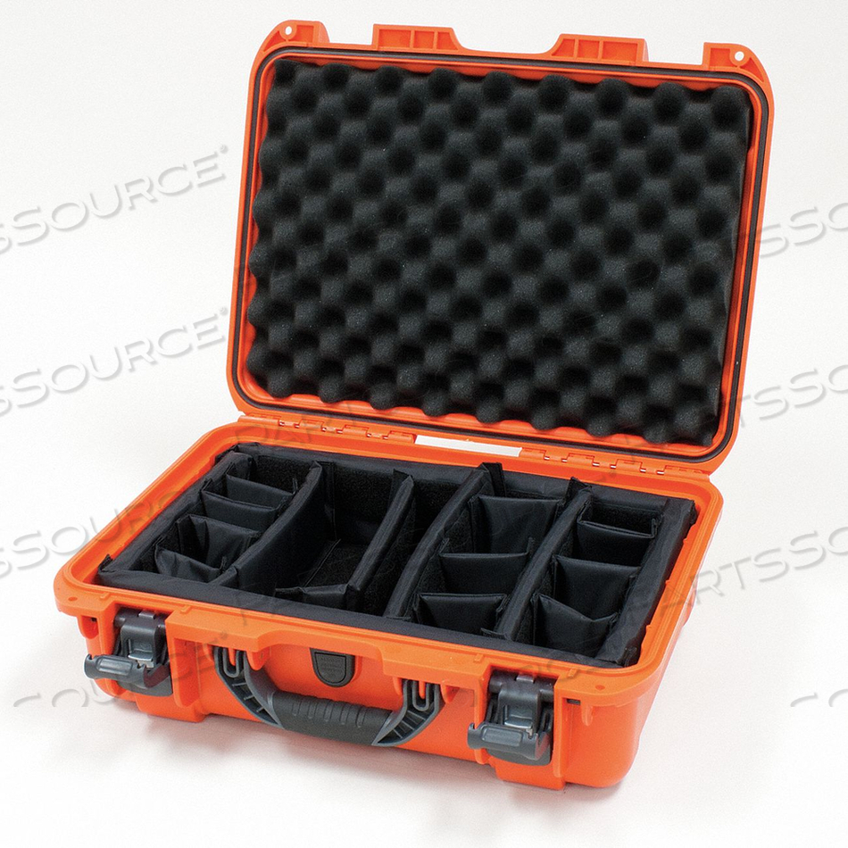 NANUK 925 CASE W/PADDED DIVIDER, 18-11/16"L X 14-13/16"W X 7"H, ORANGE by Plasticase Inc. NANUK 925 CASE W/PADDED DIVIDER, 18-11/16"L X 14-13/16"W X 7"H, ORANGE by Plasticase Inc.