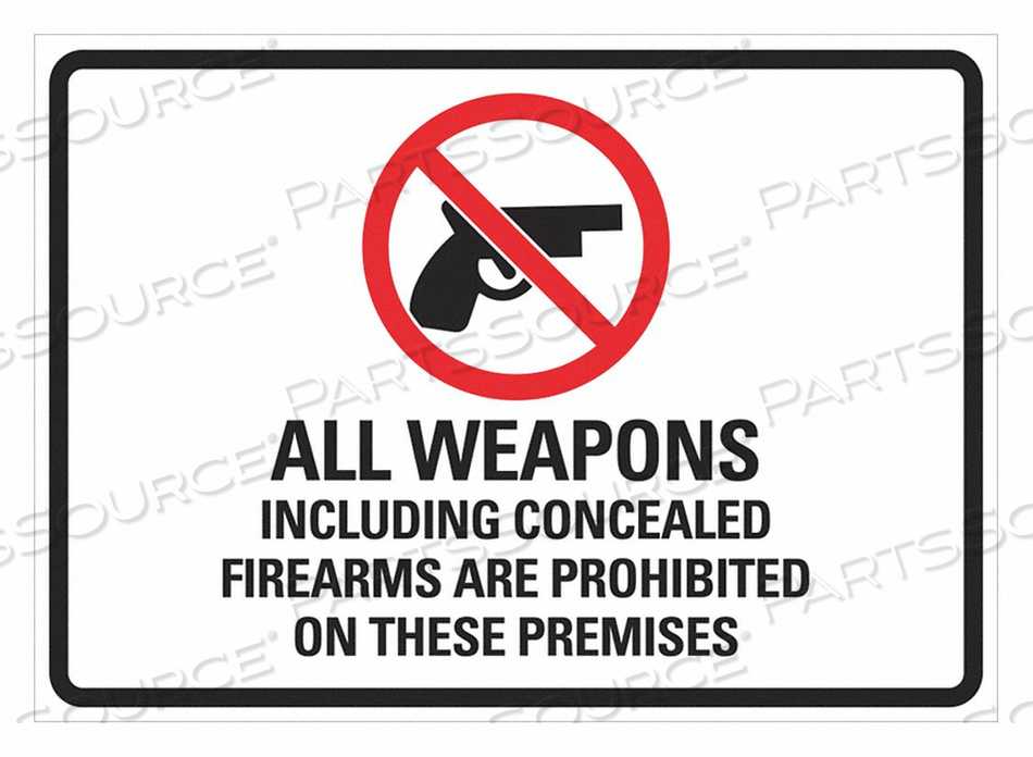 SECURITY SIGN 7 W 5 H 0.080 THICK PK2 by Lyle Signs Inc.