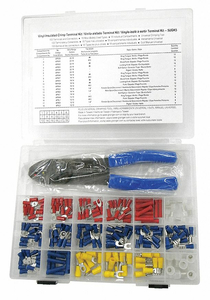 WIRE TERMNL KIT WITH CRIMP TOOL 194 PCS. by Power First