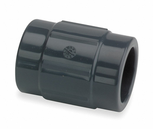 COUPLING, 1 IN X 1 IN FITTING PIPE SIZE, SCHEDULE 80, FEMALE SOCKET X FEMALE SOCKET, 630 PSI @ 73° F by GF Piping Systems